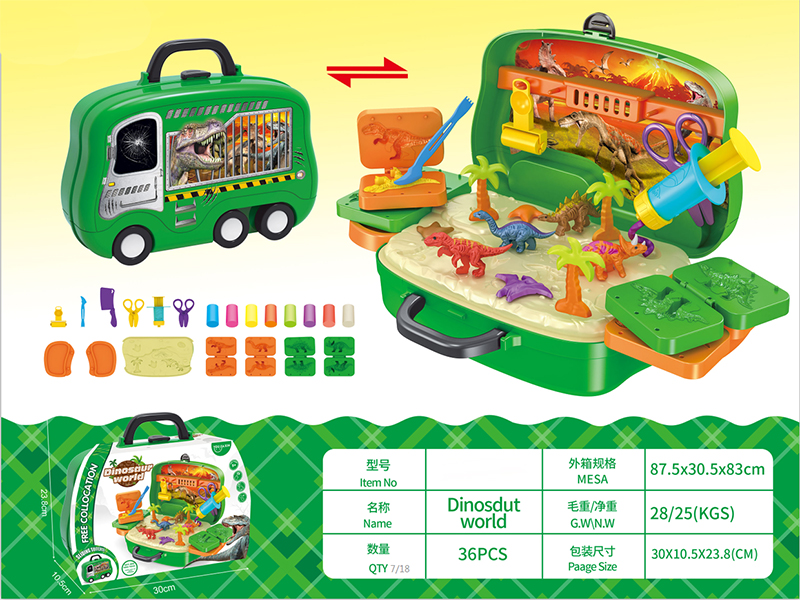 Dinosaurs World Clay Suitcase