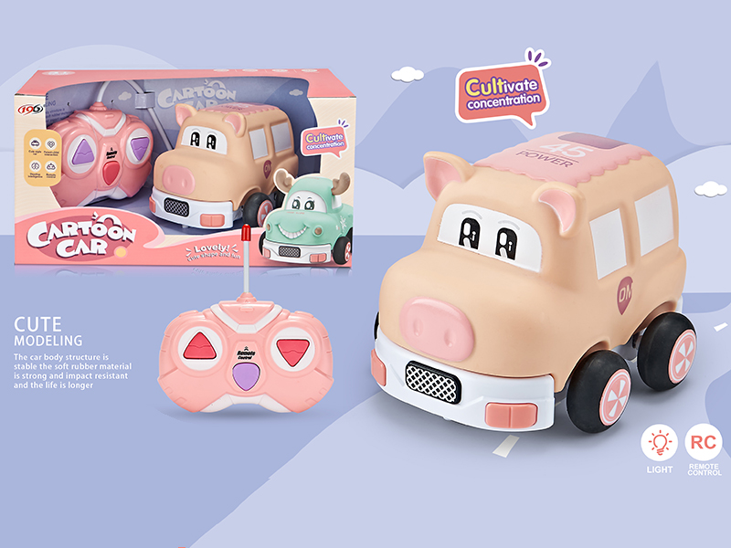 2CH Remote Control Vinyl Pig Car(With Light)