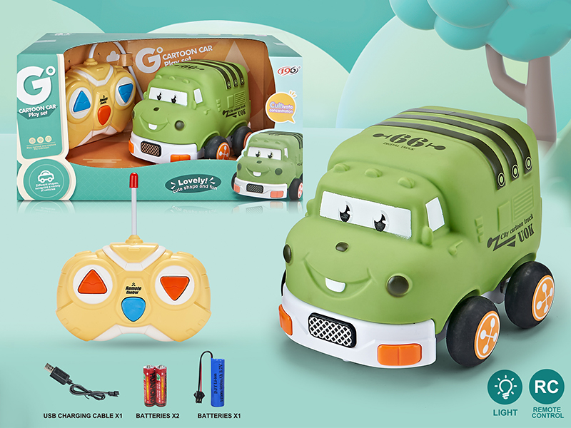 2CH Remote Control Vinyl Sanitation Truck (With Light)