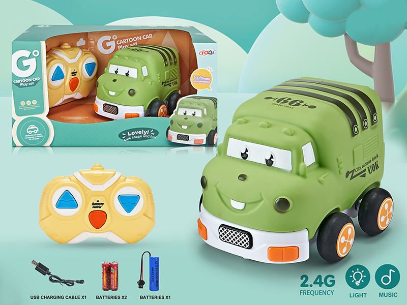2.4G 3CH Remote Control Vinyl Sanitation Truck (With Light + Music)