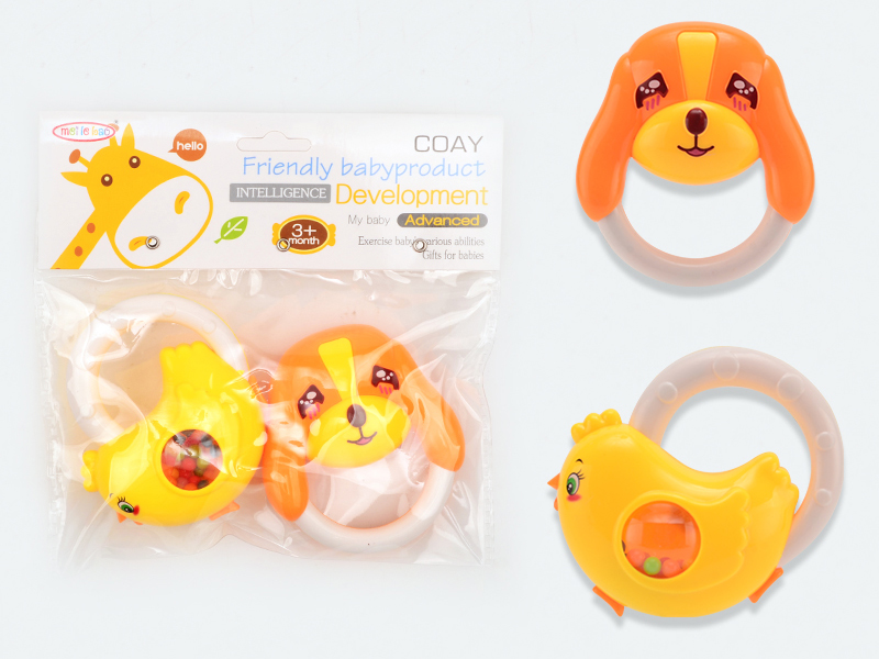 2 Animal Rattles