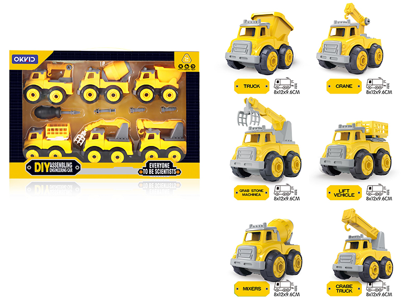 DIY Assembling Engineering Truck 6 In 1