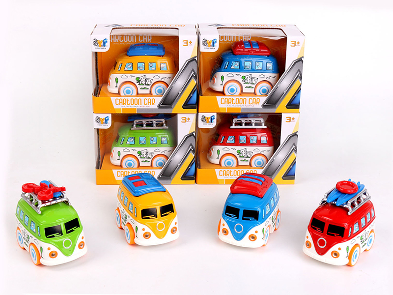 Alloy Pull Back Q Edition Bus With Sound And Light