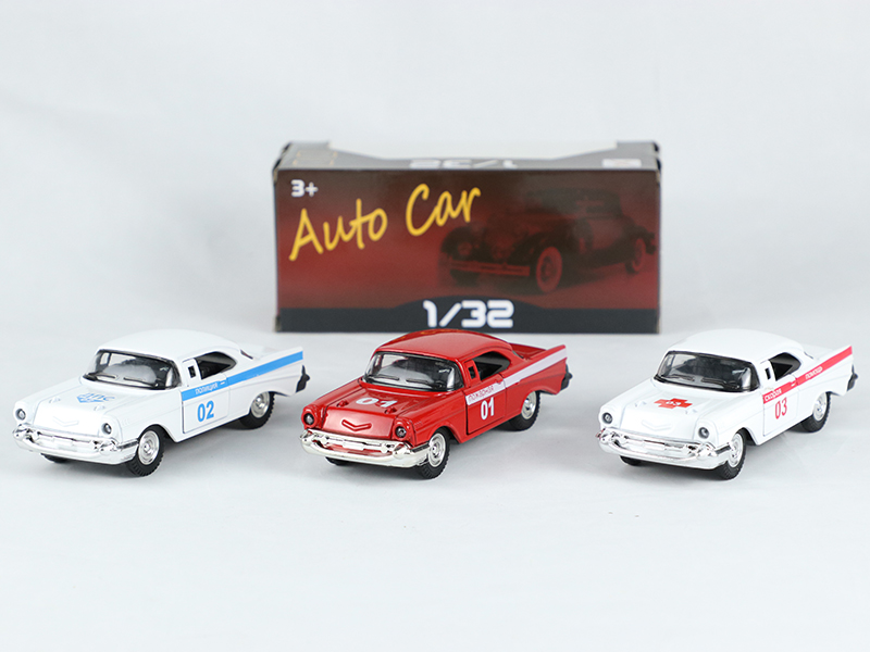 1:32 Alloy Pull Back Vintage Car Fire Engine