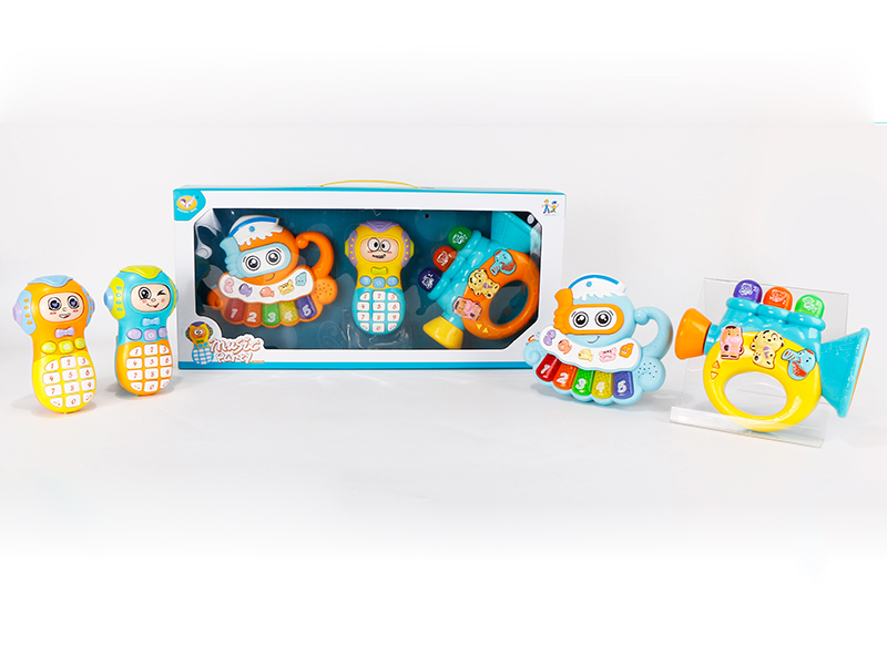 Face Changing Mobile Phone, Octopus Electronic Organ,Trumpet 3pcs