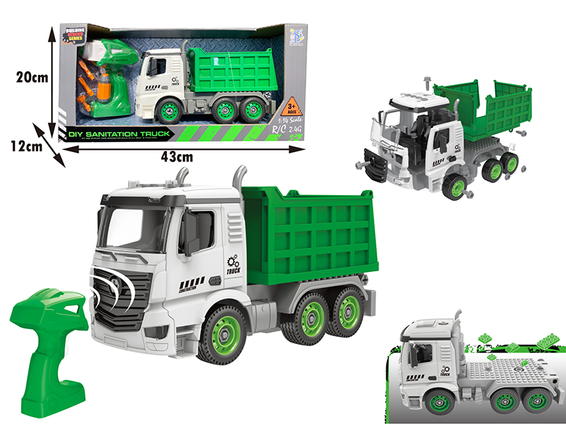 DIY Sanitation Truck  With Remote Controller