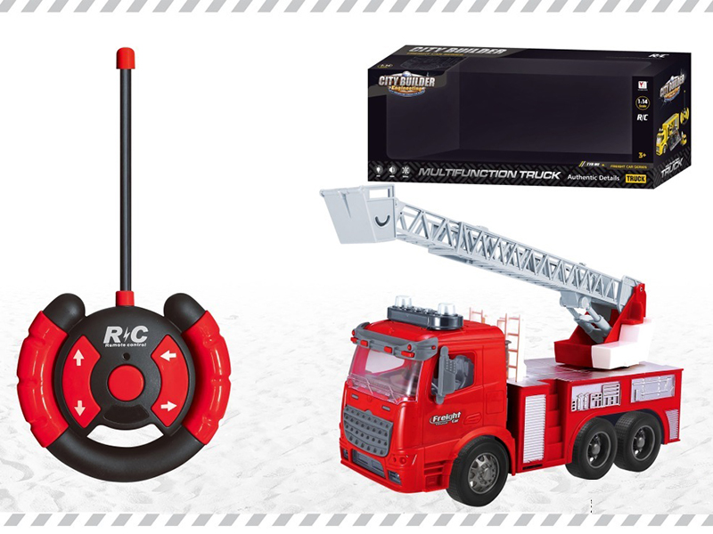 1:14 4CH Remote Control Fire Engine(With Headlight )