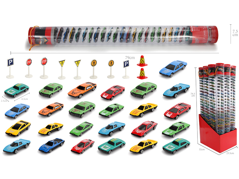 1:64 Slide Alloy Car 25pcs