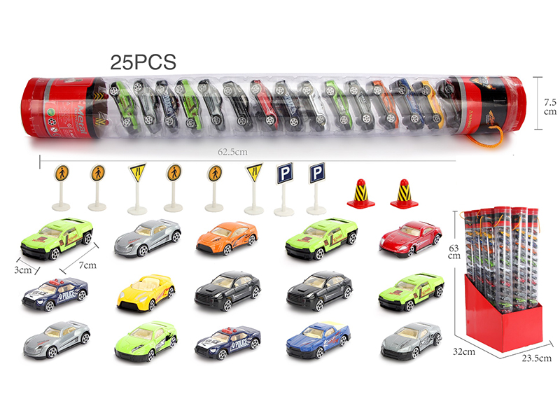 1:64 Slide Alloy Car 15pcs