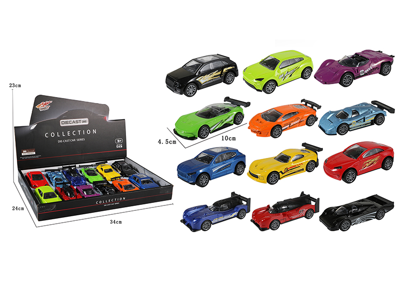 1:43 Alloy Car 12pcs