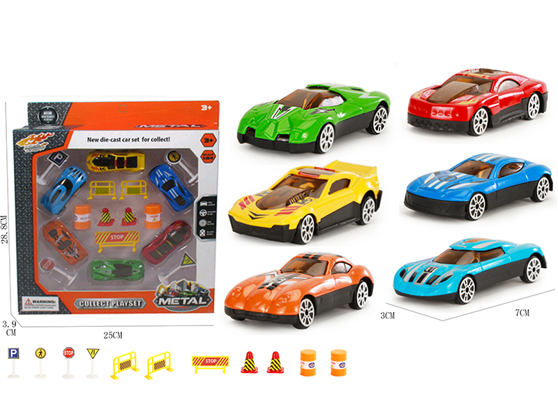 1:64 Alloy Race Car Set