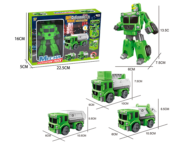 DIY Assembly Transformation Sanitation Truck