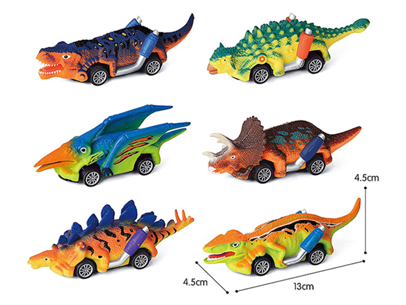 Pull Back Dinosaur Car