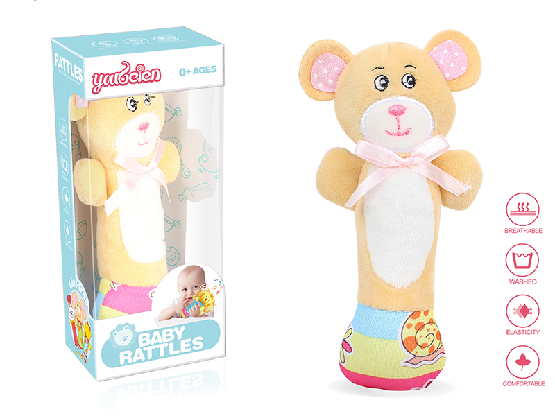 Plush Bear Baby Rattles