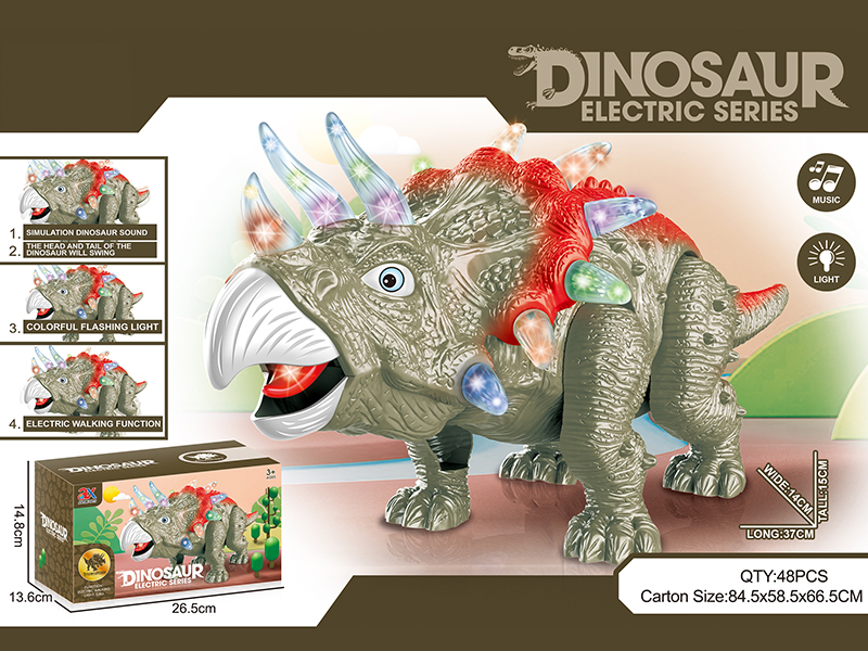 B/O Triceratops With Light,Sound