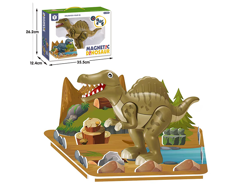 Magnetism Assembly Dinosaur(Spinosaurus  Scenes)