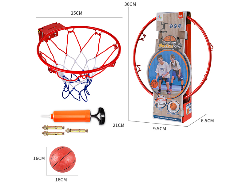 Wall Hanging Iron Basketball hoop