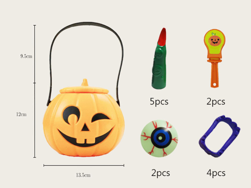 Halloween Pumpkin Bucket Set