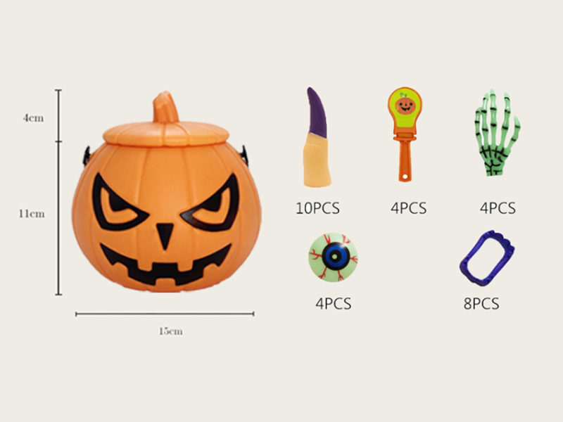 Halloween Pumpkin Bucket Set