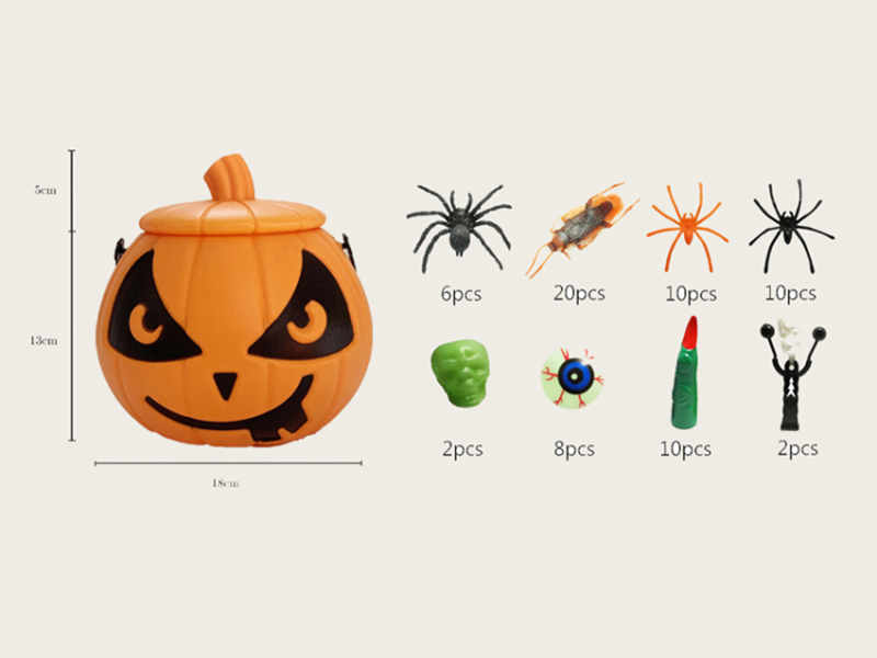 Halloween Pumpkin Bucket Set