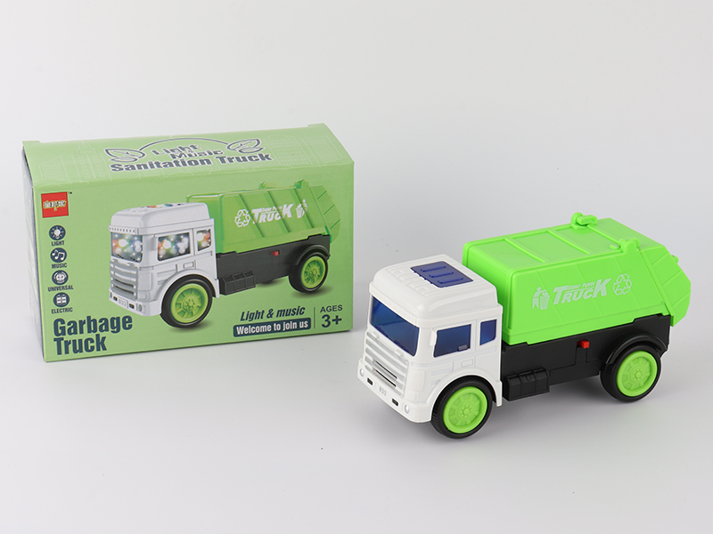 B/O Garbage Truck With Light And Music