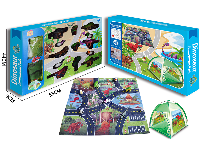 Tent + Dinosaur Park Scene Map