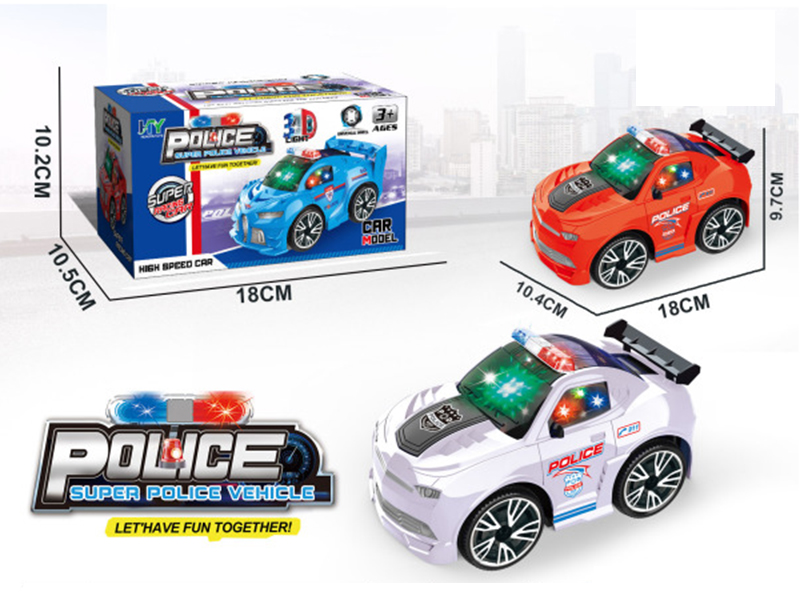 B/O Go And Bump Q Edition Bumblebee Police Car With 3D Light And Music