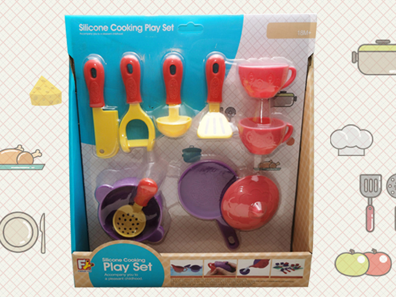 10pcs Soft Plastic Tea Set