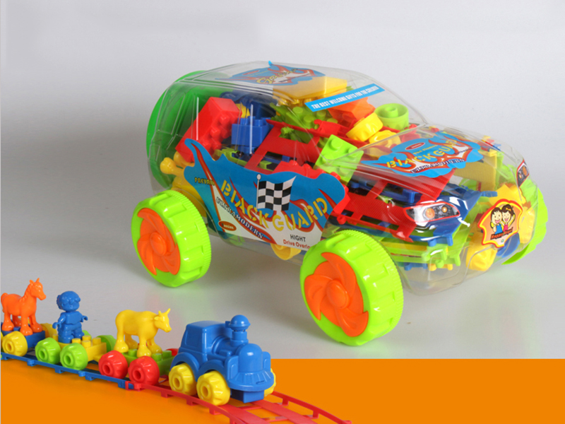 Large Cross Country Car Shell Building Blocks(350g) 65pcs+