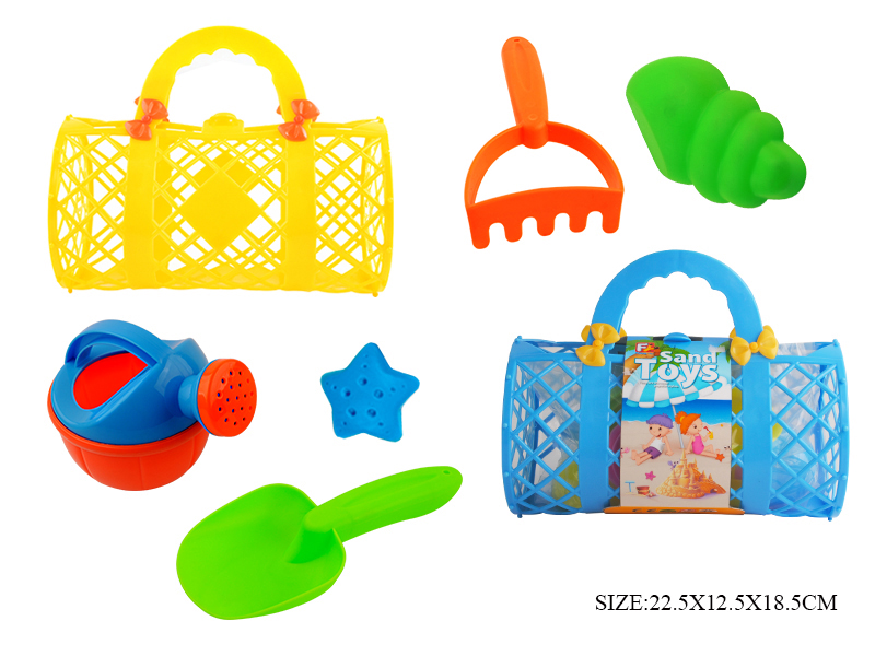 6pcs Hand Basket Beach Toys