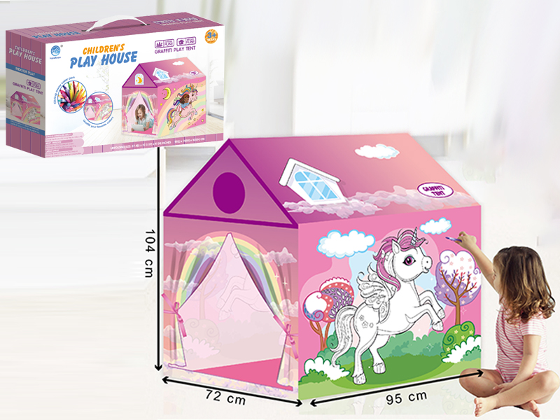 Unicorn graffiti tent