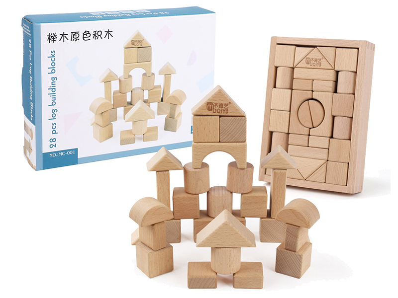 Wooden 28pcs Building Blocks