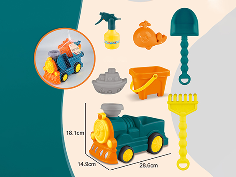 7PCS Beach Train
