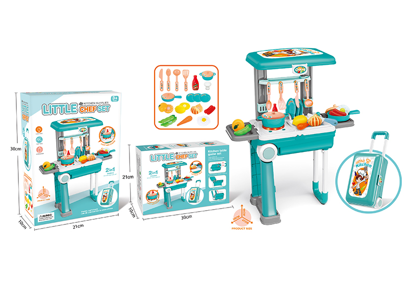 Blue Luggage Cook Series Play House Toys