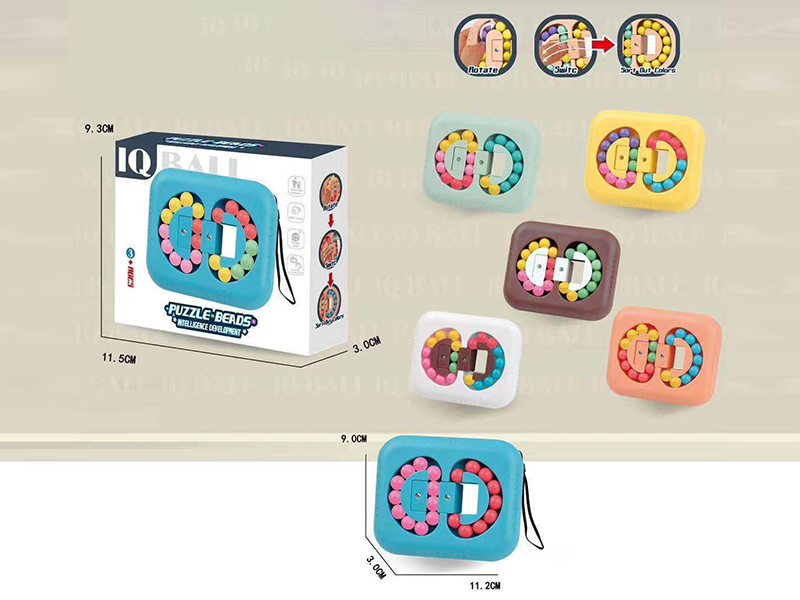 Rectangle Plate Puzzle Beads With Rope