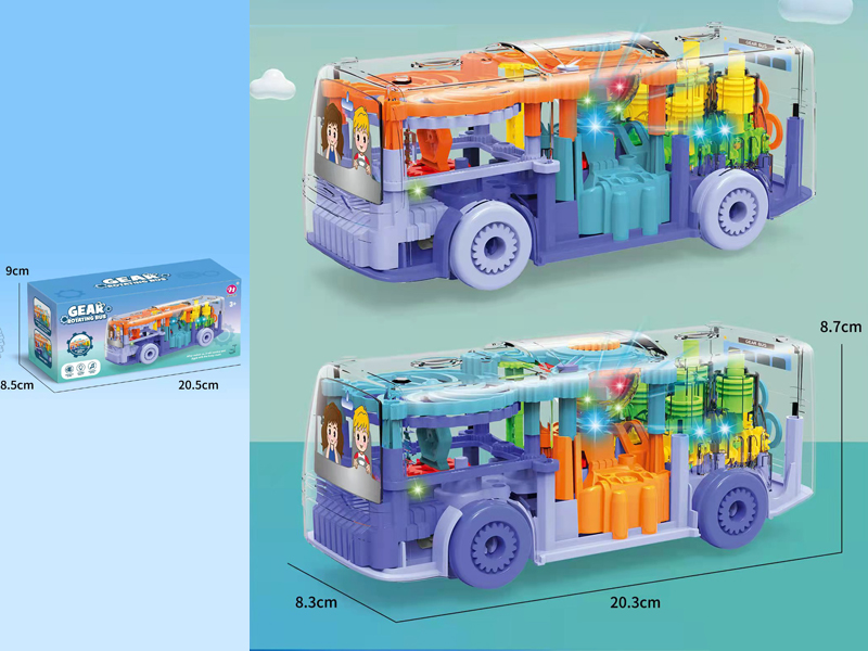 B/O Go And Bump Rotating Bus With Light And Music
