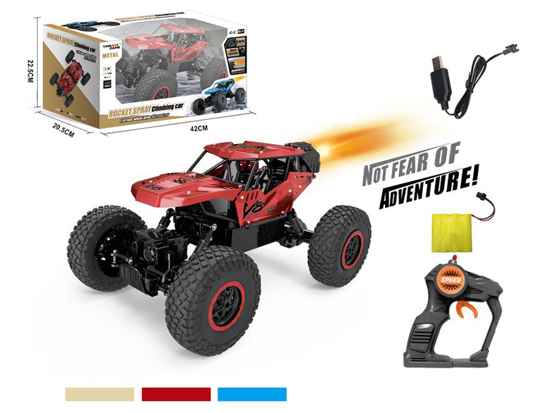 1:14 27Mhz Remote Control Spray Four-Wheel Drive Alloy Climbing Car