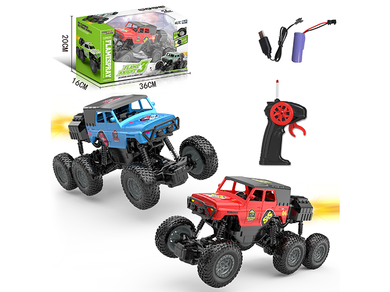 1:14 27MHz Remote Control Spray Six-Wheel Rock Climbing Car With Light