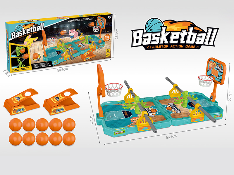 Tabletop Throwing And Shooting Basketball Game(With 10 Balls)
