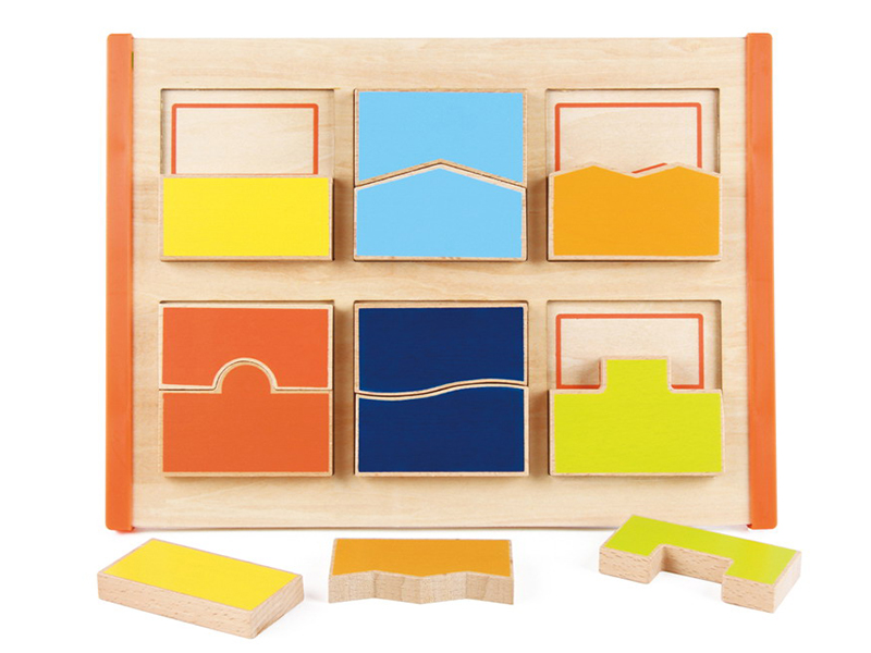 Wooden Block Splicing Learning Board