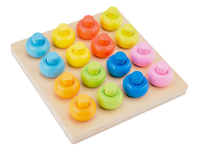 Wooden Color Cognitive Pairing Learning Board