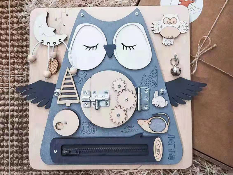 Wooden Busy Board(Owl)