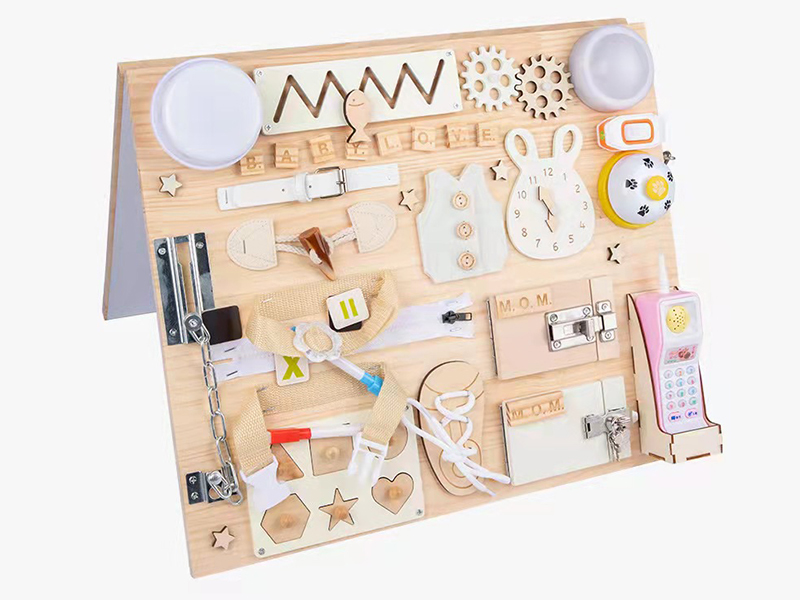 Wooden Double-Sided Fold Busy Board