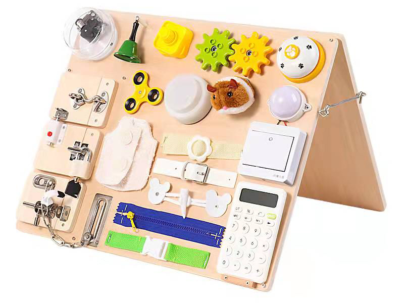 Wooden Double-Sided Busy Board