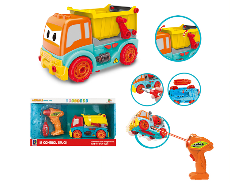 IR Remote Control Dumper Assembly Series Toys