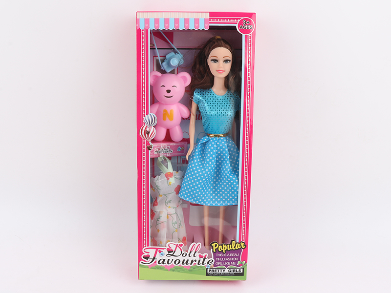 11.5-Inch Fashion Solid  Activity Doll With Air Blowing Bear Camera