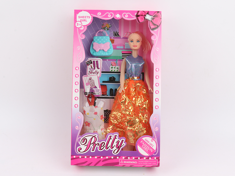 11 Inch Hollow Horsetail Doll With Bag