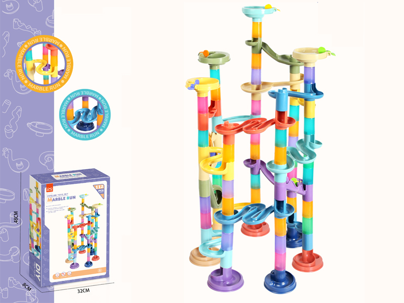 112PCS Pipeline Toys Set Marble Run