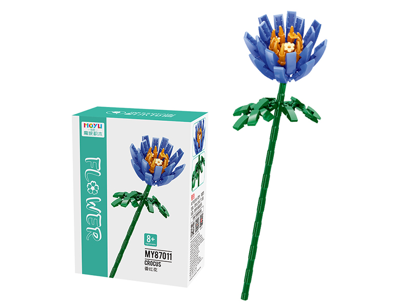 Blue Crocus Assembled Building Blocks