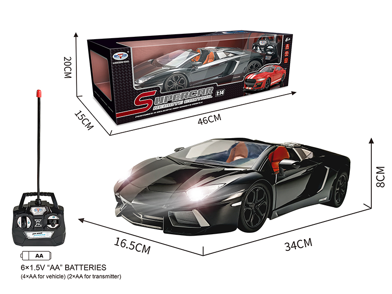 1:14 Lamborghini 4CH Remote Control Convertible Sports Car
